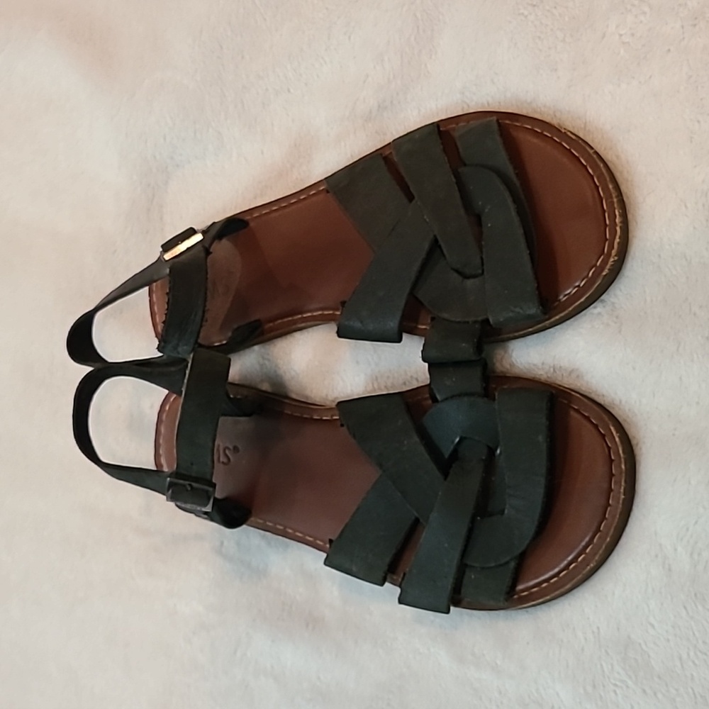 TOMS Zoe Leather Sandals